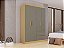 GUARDA ROUPA ESTRELA PREMIUM 4 PTS 1800x1005x40 - C/06 PES - JEQUITIBÁ / GRANIZO - Imagem 1