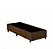 BASE SOLTEIRO 0,88X1,88X30CM - MARROM NOBUCK - Imagem 1