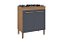 BALCÃO COOKTOP MIAMI CANELATO RUSTICO - PRETO FOSCO - Imagem 1