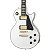 Guitarra Epiphone Les Paul Custom Alpine White - Imagem 1