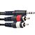 Cabo Stagg SYC3 RCA Duplo / P2 Estéreo 3m - Imagem 2