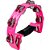 Pandeirola Meia Lua Luen ABS Rosa com Pegador - Imagem 1