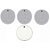 Kit de Peles Luen Percussion Dudu Double Clear Standart - Imagem 1