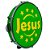 Pandeiro Luen 10" Aro ABS Verde com Pele Jesus - Imagem 1