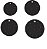 Kit de Peles Luen Dudu Portes Hydraglide Black Standart 22" - Imagem 1