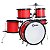 Bateria Infantil Luen Percussion Pop Bumbo 14 Vermelha - Imagem 1