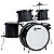 Bateria Infantil Luen Percussion Pop Bumbo 14 Preta - Imagem 1