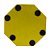 Pad de Estudo Spanking Profire E.V.A 150 Amarelo e Preto - Imagem 2