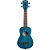 Ukulele Acústico Kala KA-SEM Exotic Mahogany Blue Soprano - Imagem 1