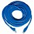 Cabo de Rede Seclan Patch Cord UTP CAT5E 26AWG 10M Azul - Imagem 1