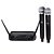 Microfone Duplo Dinâmico Lexsen LM-258U-PLL UHF Mão Sem Fio - Imagem 1