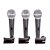 Kit c/3 Mic. c/fio supercardioides - KIT-LCM1800 - LEXSEN - Imagem 1