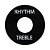 Placa Treble/Rhythm Gibson PRWA 020 Preta com Print Branco - Imagem 1