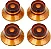Kit com 4 Knobs Piramidal Hat Gibson PRHK030 Vintage Amber - Imagem 1