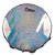 Pandeiro Acrílico Phx 94A 10" Azul com Pele Holográfica - Imagem 1