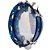 Pandeiro Acrílico Phx 94A 10" Azul com Pele Holográfica - Imagem 2