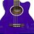 Violão Elétrico Thomaz TEA-412 Roxo Cutaway Aço - Imagem 2