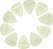 Palheta Para Guitarra De Celuloide 1ccg2-10 - Glowe - Leve - (pct Com 10 Unidades) - Imagem 2