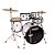 Bateria Acústica Nagano Onix Drums Smart 22" Rock White - Imagem 3