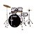 Bateria Acústica Nagano Onix Drums Smart 22" Rock White - Imagem 2