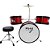 Bateria Infantil 2T Vermelha com Banco e Pedal New York - Imagem 2