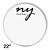 Pele Clear Transparente Para Bateria 22" New York - Imagem 2