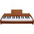Teclado Musical Infantil de Madeira Rhythmic 37 Teclas - Imagem 1