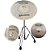 Kit de Pratos Waldman DT-141620 Down Tone para Bateria - Imagem 1