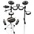 Kit Bateria Eletrônica Donner DED-80 Mesh com Banco e Fone - Imagem 3