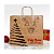 Sacola Papel G 40x34x15cm 1 unidade Feliz Natal Boas Festas Kraft Embalagem Presente Bolsa Ecológica Alça Torcida - Imagem 3