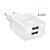 Carregador de Parede Universal 2.1A, 2 portas USB, Bivolt, Branco - Imagem 2