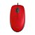 Mouse com fio USB Logitech M110 com Clique Silencioso - Vermelho - Imagem 1