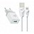 Kit Carregador Parede Universal USB + Cabo Lightning KT810WC - Imagem 1