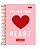 Caderno 10 Matéria Capa Dura Its Love - Imagem 2