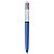 Caneta Retrátil BIC, 4 Cores Clássicas, Corpo Azul, Ponta Média de 1.0mm - Imagem 1