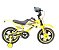 Bicicleta Infantil Aro 14 Moto Bike Com Rodinha Amarelo - Imagem 2