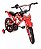 Bicicleta Infantil Aro 14 Moto Bike Com Rodinha Vermelho - Imagem 1