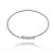 Bracelete KAF Flexível de Esferas - Banhado em ródio branco - Imagem 1