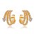 Brinco KAF Ear Hook Serpente - Banhado em ouro amarelo 18k - Imagem 1
