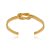 Bracelete KAF Aro Duplo com Nó - Banhado em ouro amarelo 18k - Imagem 1