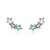 Brinco KAF Ear Cuff Winter - Banhado em ródio branco - Imagem 1