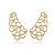 Brinco KAF Ear Cuff Floral Cravejado - Banhado em ouro amarelo 18k - Imagem 1