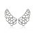 Brinco KAF Ear Cuff Floral Cravejado - Banhado em ródio branco - Imagem 1