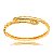 Bracelete KAF Escamas de Serpente Trabalhado - Banhado em ouro amarelo 18k - Imagem 1