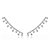 Brinco KAF Ear Cuff Dots - Banhado em ródio branco - Imagem 1