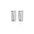 Brinco KAF Argola Retangular Max - Banhado em ródio branco - Imagem 1