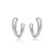 Brinco KAF Ear Hook Curve - Banhado em ródio branco - Imagem 1