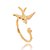 Anel KAF Beija Flor Ajustável - Banhado em ouro amarelo 18k - Imagem 1