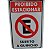 Placa Proibido Estacionar Sujeito Guincho 20X30 Encartale - Imagem 1