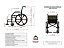 Cadeira De Rodas Simples Pl 001 Pneus Maciços - Imagem 6